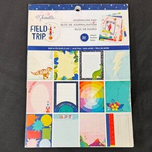 Shimelle 36 sheets 6x8 inch Field Trip Journaling Pad - Multicolor acid free new